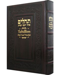 Tehillim with English Cherry Leather 5½ x 8½