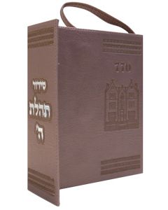 Siddur Pocket w Tehillim Magnet Leather-like Pearl Pink